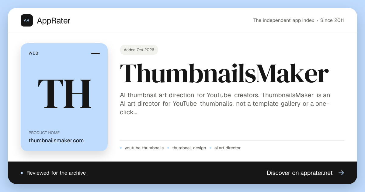 ThumbnailsMaker | AppRater