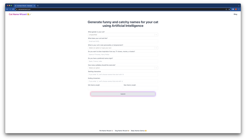 cat-name-wizard-generate-funny-and-catchy-names-for-your-cat-using-ai