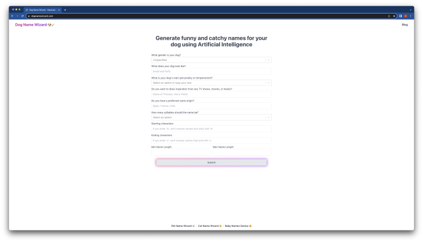 dog-name-wizard-generate-funny-and-catchy-names-for-your-dog-using-ai